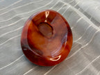 Carnelian Stone Trinket Tray Dish Bowl 4.5" - Polished Orange Crystal Trinket Tray