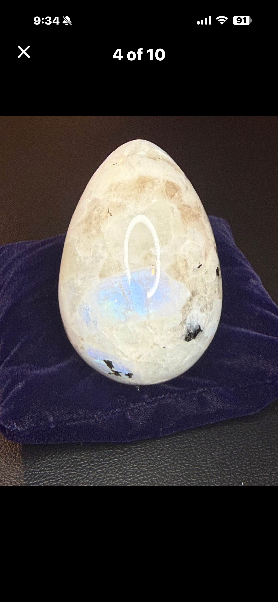 Flashy Rainbow Moonstone Egg!!
