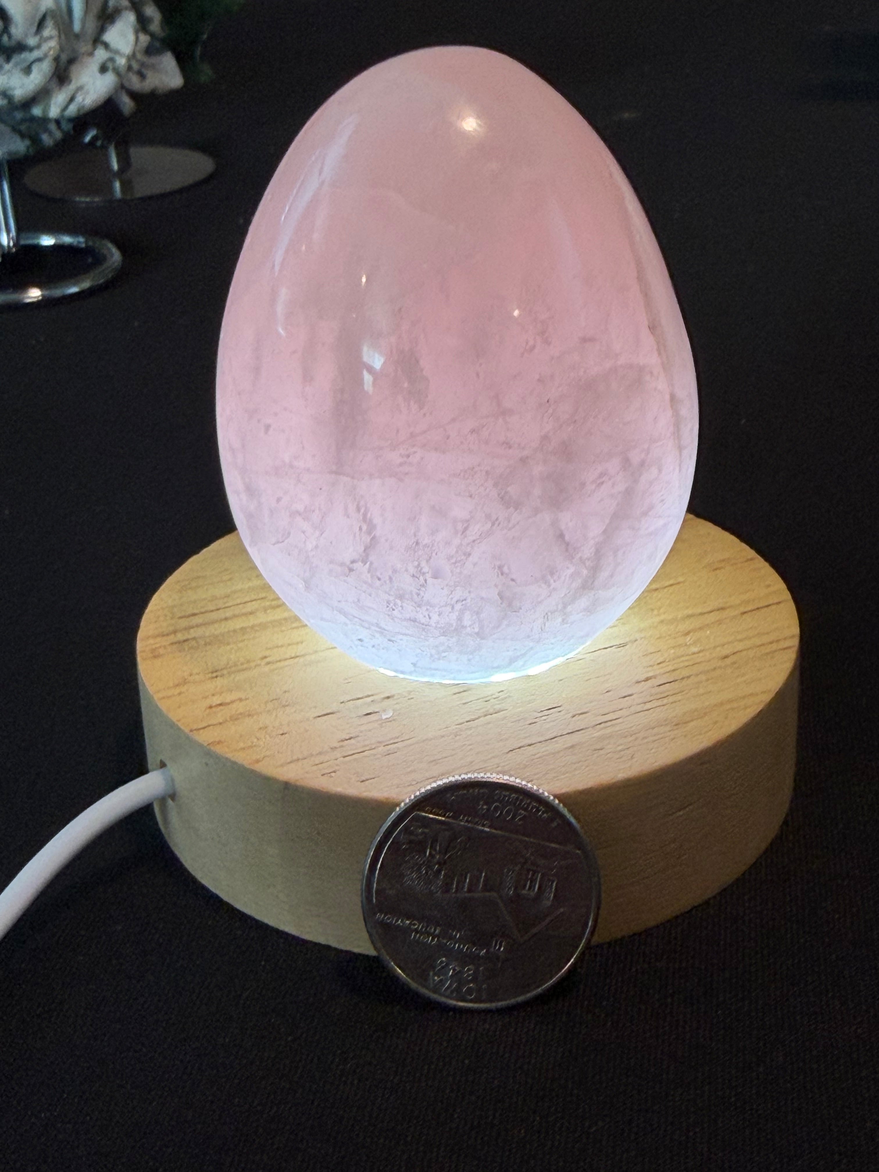 Rose Quartz Crystal Egg