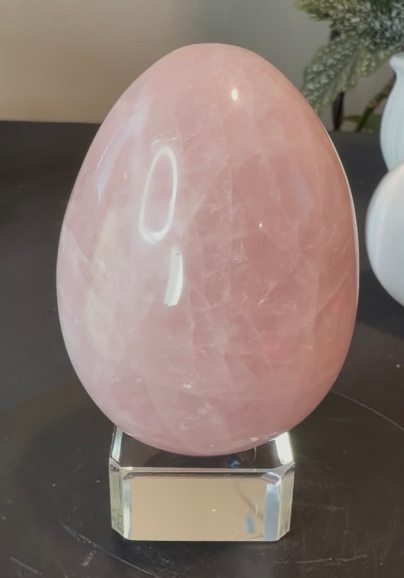 Rose Quartz Crystal Egg