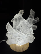 Gorgeous Hand Carved Clear Quartz Bird