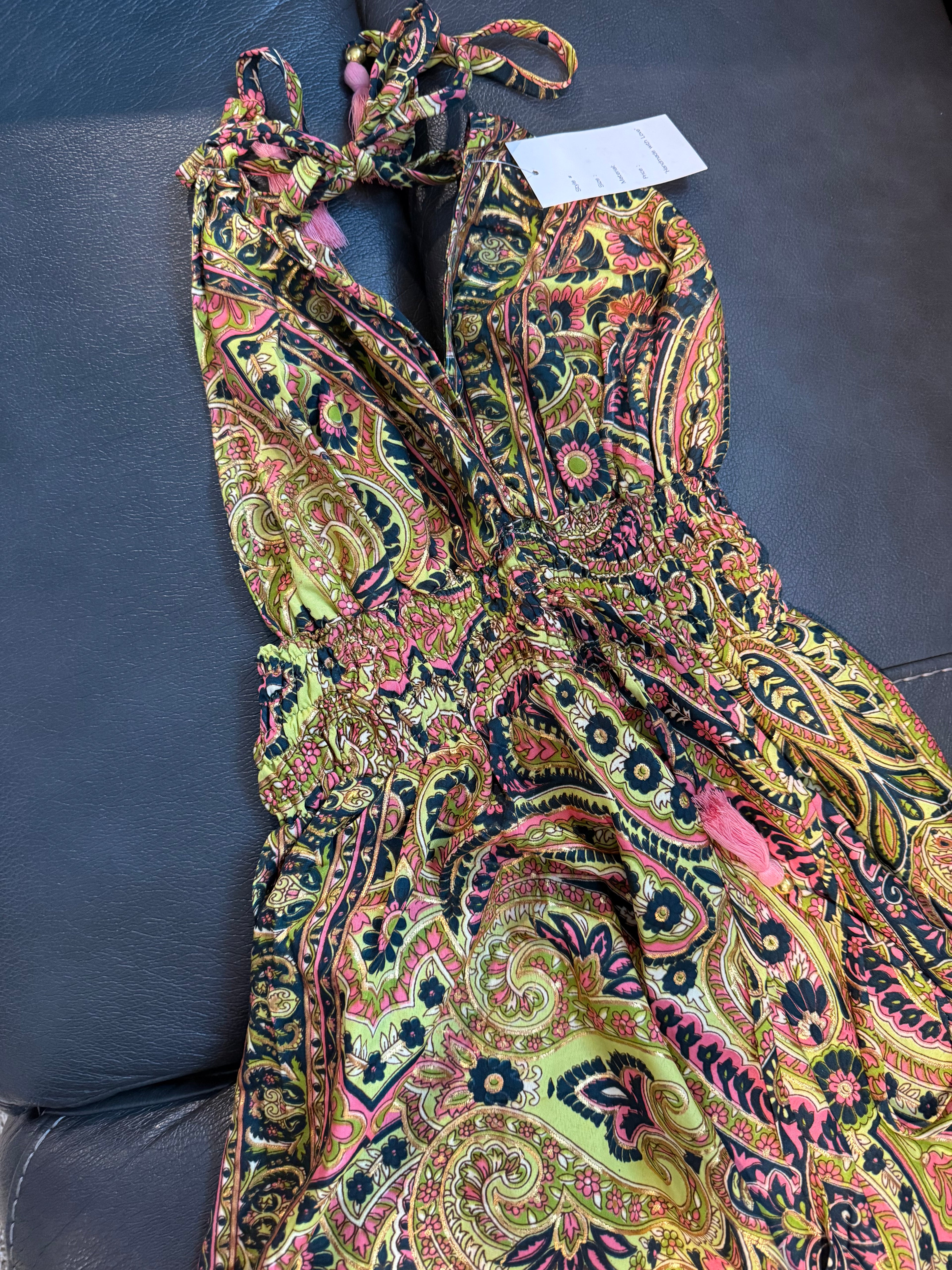 Gorgeous New Boho Backless Maxi Dress