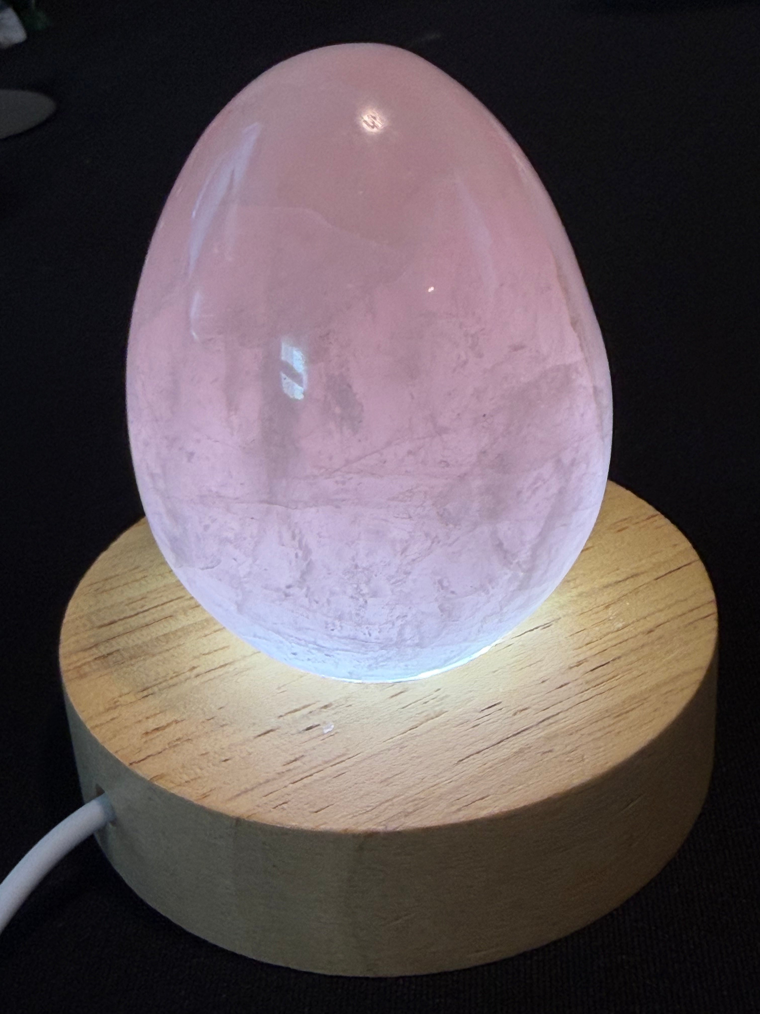 Rose Quartz Crystal Egg