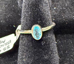 New Oval Faceted Blue Apatite Sterling Silver 925 Ring