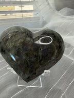 Labradorite Polished
Stone Heart 3.5" - Flashy
Iridescent Mineral
Specimen