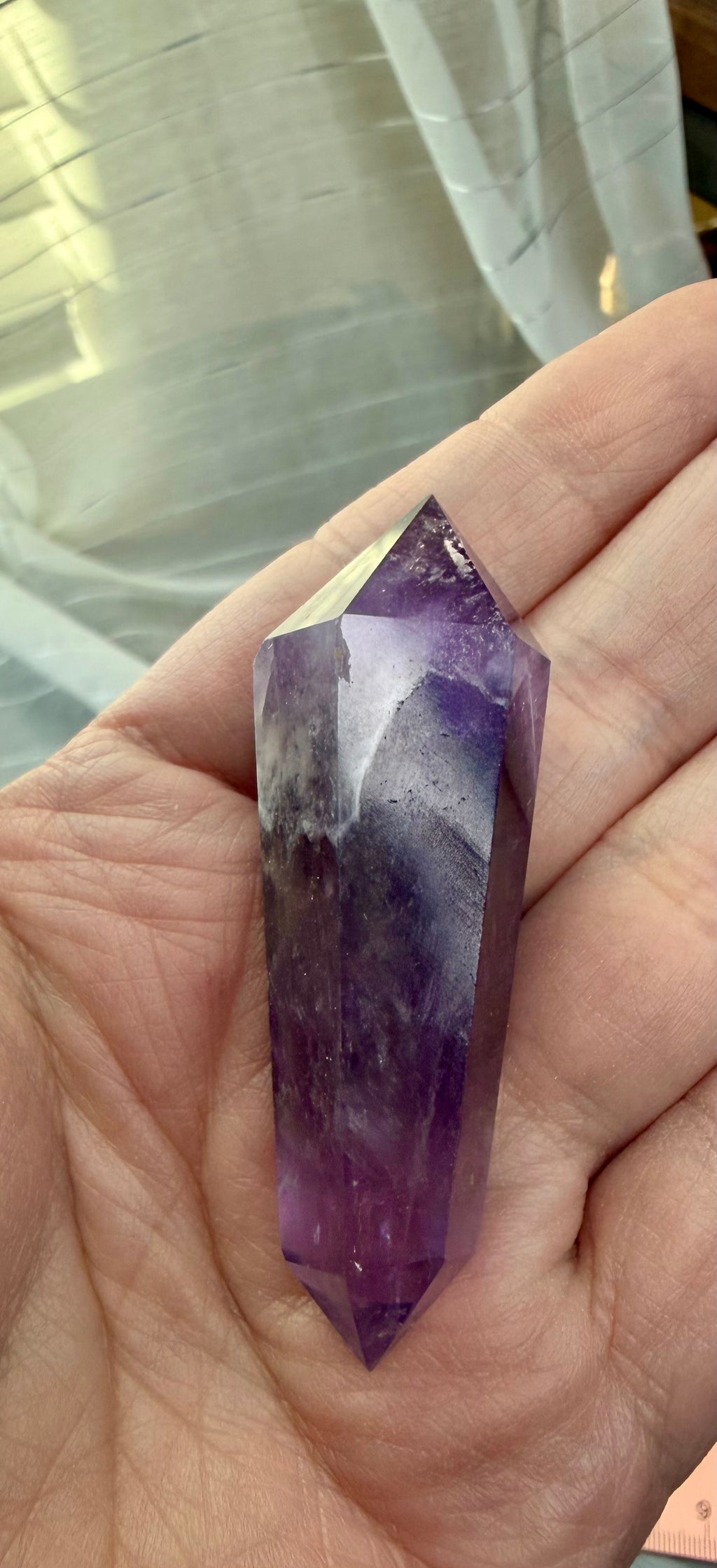 Double Terminated
Phantom Amethyst Crystal Point 2.5" - Polished Quartz