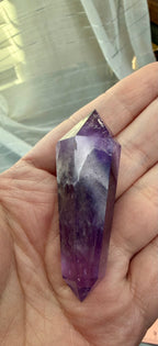 Double Terminated
Phantom Amethyst Crystal Point 2.5" - Polished Quartz