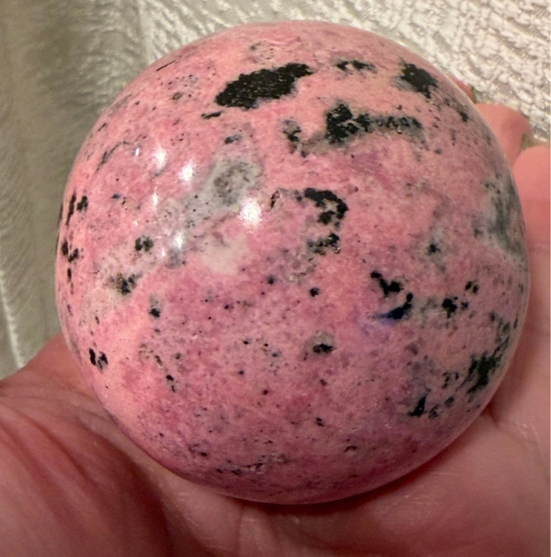 Pink Rhodonite Sphere