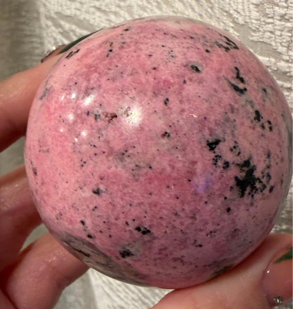 Pink Rhodonite Sphere