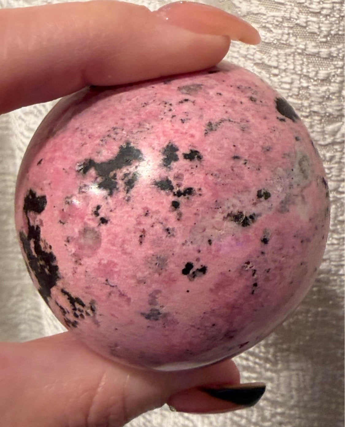Pink Rhodonite Sphere