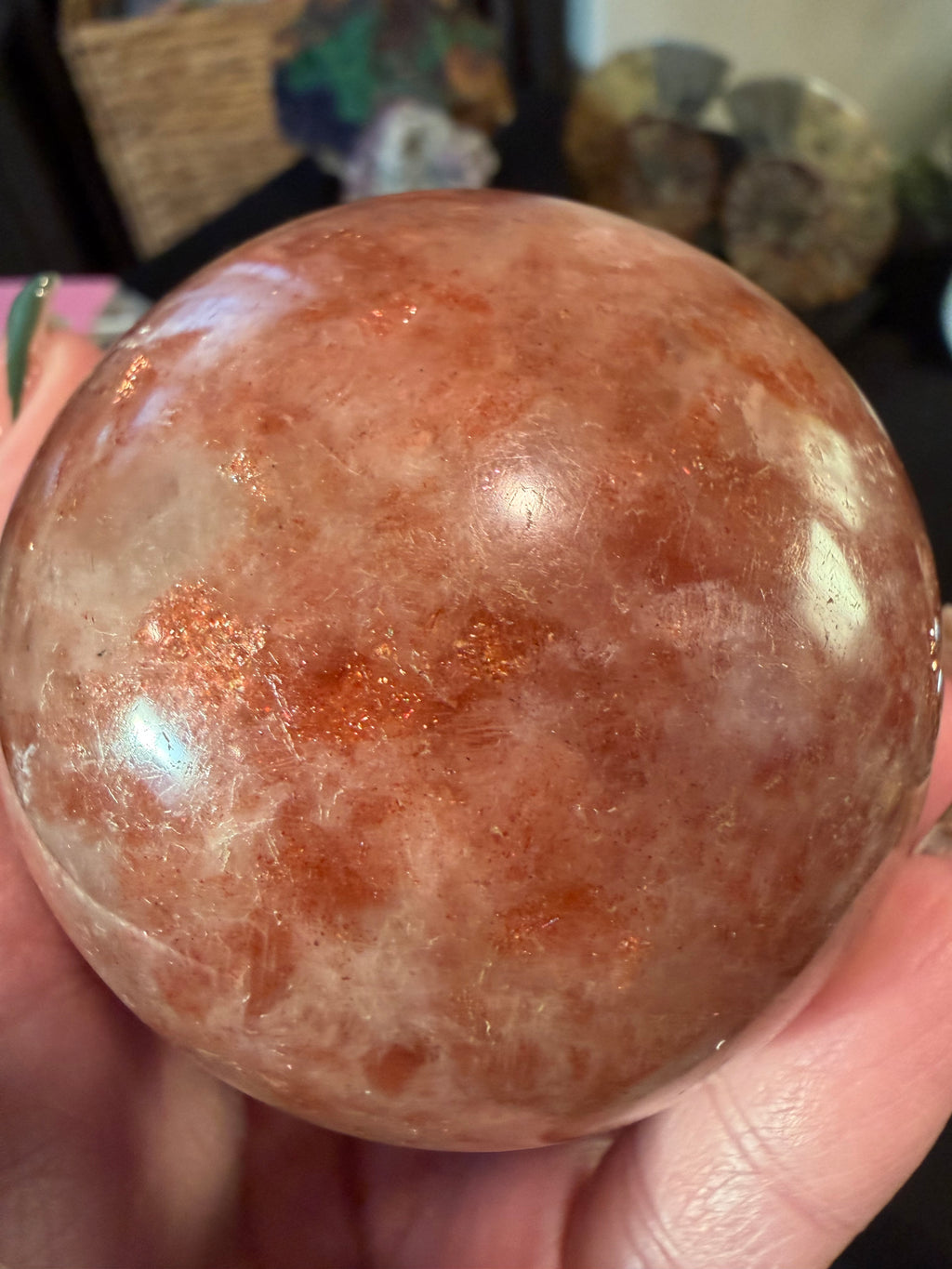 Shimmery Sunstone Sphere