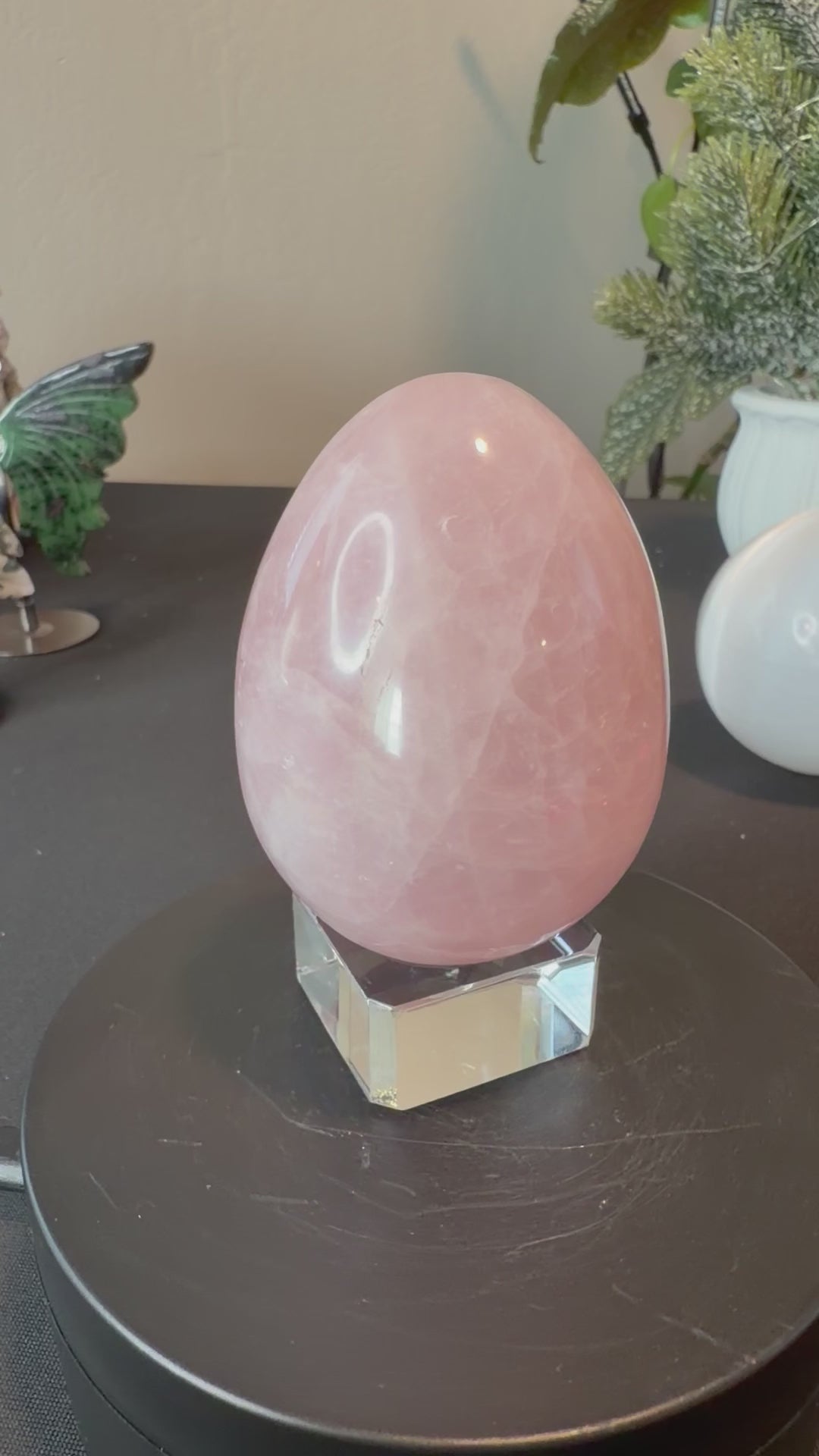 Rose Quartz Crystal Egg