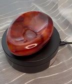 Carnelian Stone Trinket Tray Dish Bowl 4.5" - Polished Orange Crystal Trinket Tray